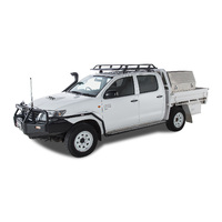 Rhino-Rack Pioneer Tradie (1528 x 1236mm) RLT600 for TOYOTA Hilux Gen 7 Dual Cab 4DR Ute (04/2005-09/2015) - JA8477