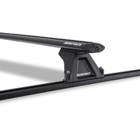 Rhino-Rack Vortex RLTF Trackmount Black 2 Bar Roof Rack for FORD Falcon AU - BF 5DR Wagon (09/1998-07/2011) - JA8729