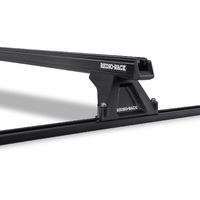 Rhino-Rack Heavy Duty RLTF Trackmount Black 2 Bar Roof Rack for TOYOTA Tarago Single Sliding Door (Excl. Sun Roof) 4DR Van (09/1990-06/2000) - JA8730