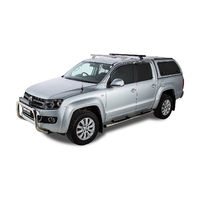 Rhino-Rack Heavy Duty RCH Black 1 Bar Roof Rack (Rear) for VOLKSWAGEN Amarok 2H Dual Cab 4DR Ute (01/2011-12/2023) - JA9467