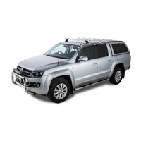 Rhino-Rack Heavy Duty RCH Silver 1 Bar Roof Rack (Front) for VOLKSWAGEN Amarok 2H Dual Cab 4DR Ute (01/2011-12/2023) - JA9490