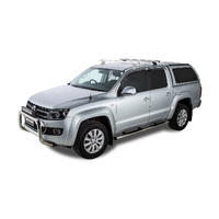 Rhino-Rack Heavy Duty RCH Silver 1 Bar Roof Rack (Rear) for VOLKSWAGEN Amarok 2H Dual Cab 4DR Ute (01/2011-12/2023) - JA9491