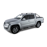 Rhino-Rack Vortex RCH Black 2 Bar Roof Rack for VOLKSWAGEN Amarok 2H Dual Cab 4DR Ute (01/2011-12/2023) - JA9587