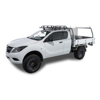 Rhino-Rack Pioneer Tradie (1328 x 1236mm) RLT600 for MAZDA BT50 Gen2 Freestyle Cab 4DR Ute (01/2011-12/2020) - JA9981