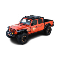 Rhino-Rack Vortex RL110 Black 2 Bar Roof Rack for JEEP Wrangler JL Hard Top 2DR 4WD (04/2019-Current) - JB0099