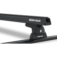 Rhino-Rack Heavy Duty RLT600 Trackmount Black 1 Bar Roof Rack for HOLDEN Colorado Space Cab 2DR Ute (06/2012-Current) - JB0273