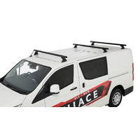 Rhino-Rack Heavy Duty RCH Black 3 Bar Roof Rack for TOYOTA Hiace Gen 6 LWB 2DR Van (06/2019-Current) - JB1603