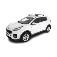 Rhino-Rack Vortex RCL Black 2 Bar Roof Rack for KIA Sportage Gen 4 With Flush Rails 5DR SUV (01/2016-12/2021) - JB1614