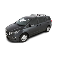 Rhino-Rack Vortex RCL Black 2 Bar Roof Rack for KIA Carnival Gen3 YP With Flush Rails 4DR Van (01/2015-12/2021) - JB1626