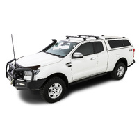 Rhino-Rack Vortex RCH Black 2 Bar Roof Rack for MAZDA BT50 Gen2 Freestyle Cab 4DR Ute (01/2011-12/2020) - JB1667