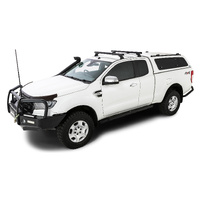 Rhino-Rack Heavy Duty RCH Black 2 Bar Roof Rack for MAZDA BT50 Gen2 Freestyle Cab 4DR Ute (01/2011-12/2020) - JB1669