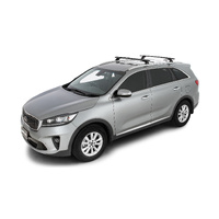 Rhino-Rack Vortex RCL Black 2 Bar Roof Rack for KIA Sorento Gen3 UM With Flush Rails 4DR SUV (01/2015-12/2020) - JC-00016