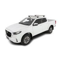 Rhino-Rack Heavy Duty RCH Silver 2 Bar Roof Rack for MAZDA BT50 Gen3 Dual Cab 4DR Ute (01/2020-Current) - JC-00569