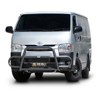 ECB Silver Hammertone Midi Tube Bar to suit Toyota HiAce LWB 02/14 - 04/19