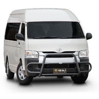 ECB Black Ripple Midi Tube Bar to suit Toyota HiAce SLWB 02/14 - 05/19