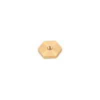 Rhino-Rack N009-BP M6 x 21.43mm x 4.4mm Brass Hex Nut (4 Pack)