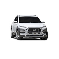 ECB Textura Black Nudge Bar - Series 2 to suit Hyundai Kona Ex Highlandr 09/17 - 10/20