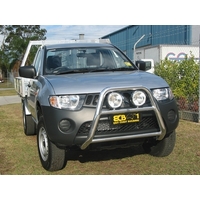 ECB Black Ripple Nudge Bar - Series 2 to suit Mitsubishi Triton ML Excl GLX 07/06 - 08/09