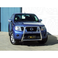 ECB Polished Nudge Bar - Series 2 to suit Nissan Navara D40 ST-X V6 TD 2012 - 03/15