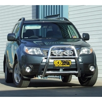 ECB Textura Black Nudge Bar - Series 2 to suit Subaru Forester 03/08 - 01/13