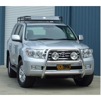 ECB Textura Black Nudge Bar - Series 2 to suit Toyota LandCruiser 200 Series Altitude 03/12 - 10/15