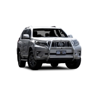 ECB Silver Hammertone Nudge Bar - Series 2 to suit Toyota Prado Kakadu 11/17 - Onwards