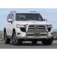 ECB Silver Hammertone Nudge Bar - Series 2 to suit Toyota LandCruiser 300 Series 07/21 - Onwards