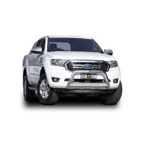 ECB Silver Hammertone Nudge Bar to suit Ford Ranger PX MKIII 4WD Highrise 09/18 - 04/22