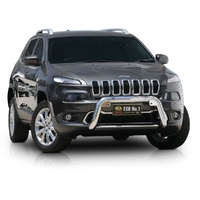 ECB Black Ripple Nudge Bar to suit Jeep Cherokee KL Ex TrailHawk 06/14 - 12/18