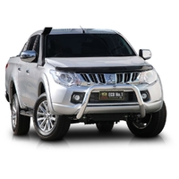 ECB Black Ripple Nudge Bar to suit Mitsubishi Triton MQ 01/15 - 10/18