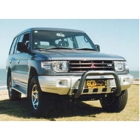 ECB Silver Hammertone Nudge Bar to suit Mitsubishi Pajero NL Escape 12/99 - 04/00