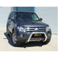 ECB Black Ripple Nudge Bar to suit Mitsubishi Pajero NT 12/08 - 09/11