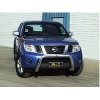 ECB Polished Nudge Bar to suit Nissan Navara D40 ST 12/11 - 03/15