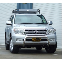 ECB Silver Hammertone Nudge Bar to suit Toyota LandCruiser 200 Series Altitude 03/12 - 10/15