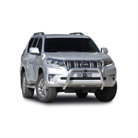 ECB Silver Hammertone Nudge Bar to suit Toyota Prado Kakadu 11/17 - Onwards