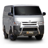 ECB Black Ripple Nudge Bar to suit Toyota HiAce LWB 02/14 - 04/19