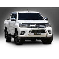 ECB Black Ripple Nudge Bar to suit Toyota HiLux Workmate 2WD Narrow Cab 07/15 - 05/18