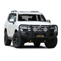 ECB Black Ripple Two Post Winch Bar to suit Toyota LandCruiser 300 Series 07/21 - Onwards