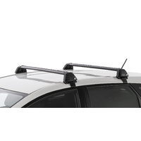 Rhino-Rack Vortex ROC25 Flush Black 2 Bar Roof Rack for TOYOTA Echo NCP10R 5DR Hatch (10/1999-10/2005) - RV0004B