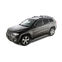 Rhino-Rack Vortex RVP Black 2 Bar Roof Rack for JEEP Grand Cherokee WK2 With Metal Roof Rails 5DR 4WD (01/2011-12/2022) - RVP27