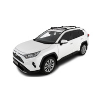 Rhino-Rack Vortex RVP Black 2 Bar Roof Rack for TOYOTA Rav4 Gen 5 XA50 With Flush Rails 5DR SUV (05/2019-Current) - RVP81