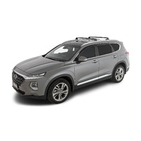 Rhino-Rack Vortex RVP Black 2 Bar Roof Rack for HYUNDAI Santa Fe Gen4 TM With Flush Rails 5DR SUV (01/2018-12/2024) - RVP85