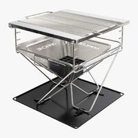 Darche Fire Pit Bbq 450 With Adjustable Grill Plate