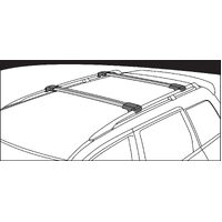 Prorack Standard Rail Bars 92 - 108cm (Black)